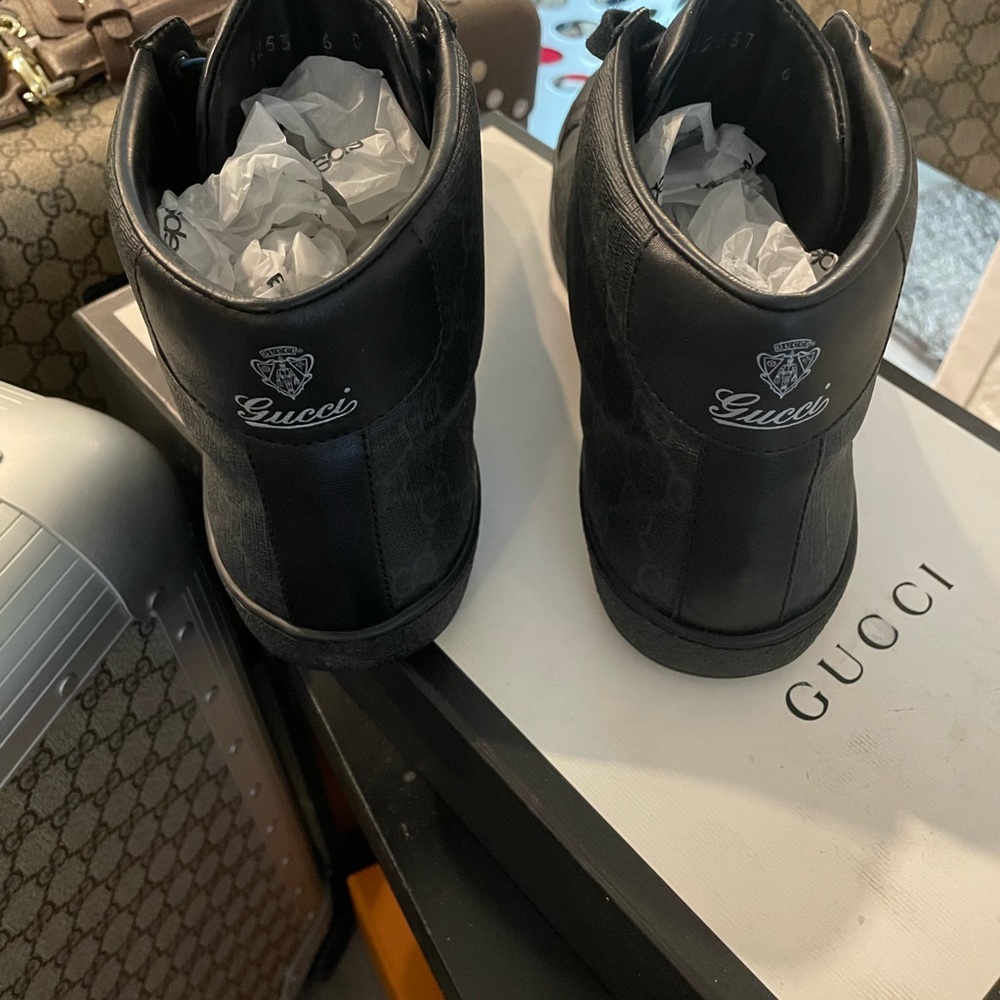 Gucci black High-Top Sneakers - Picture 4 of 11
